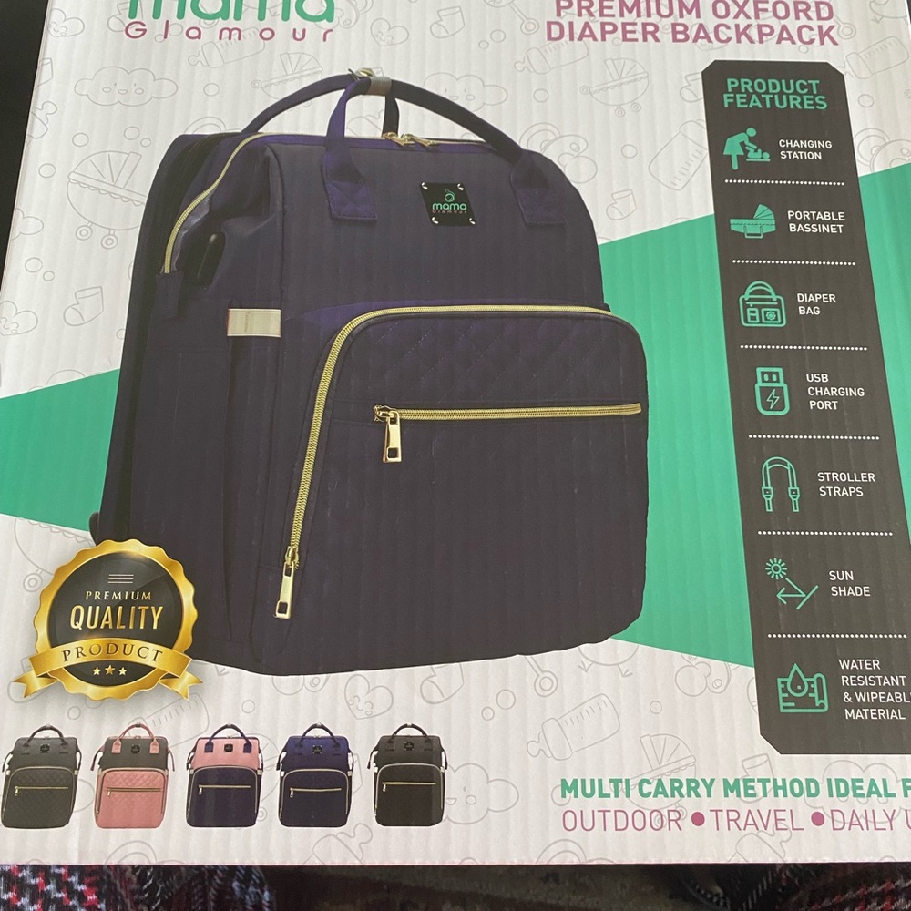 Diaper backpack 7 in 1 new